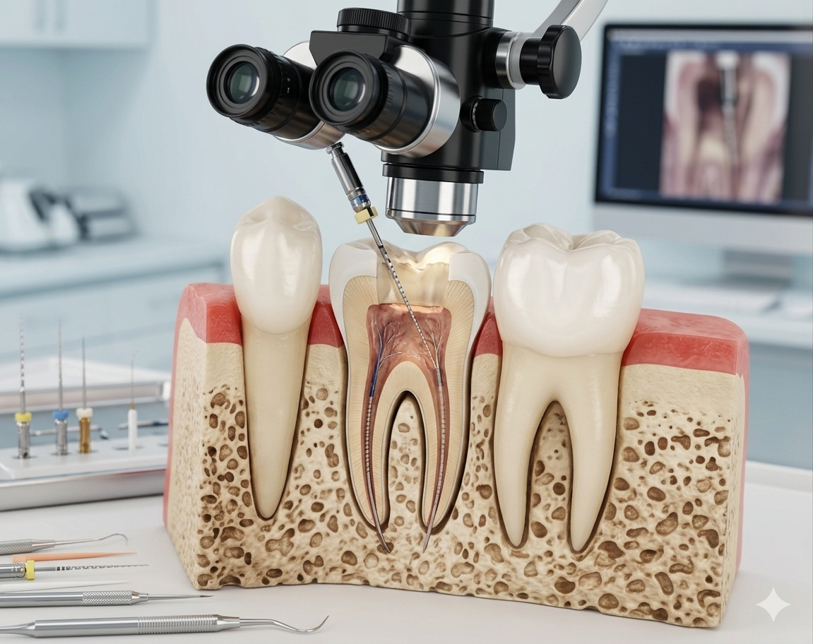 Endodonție la microscop